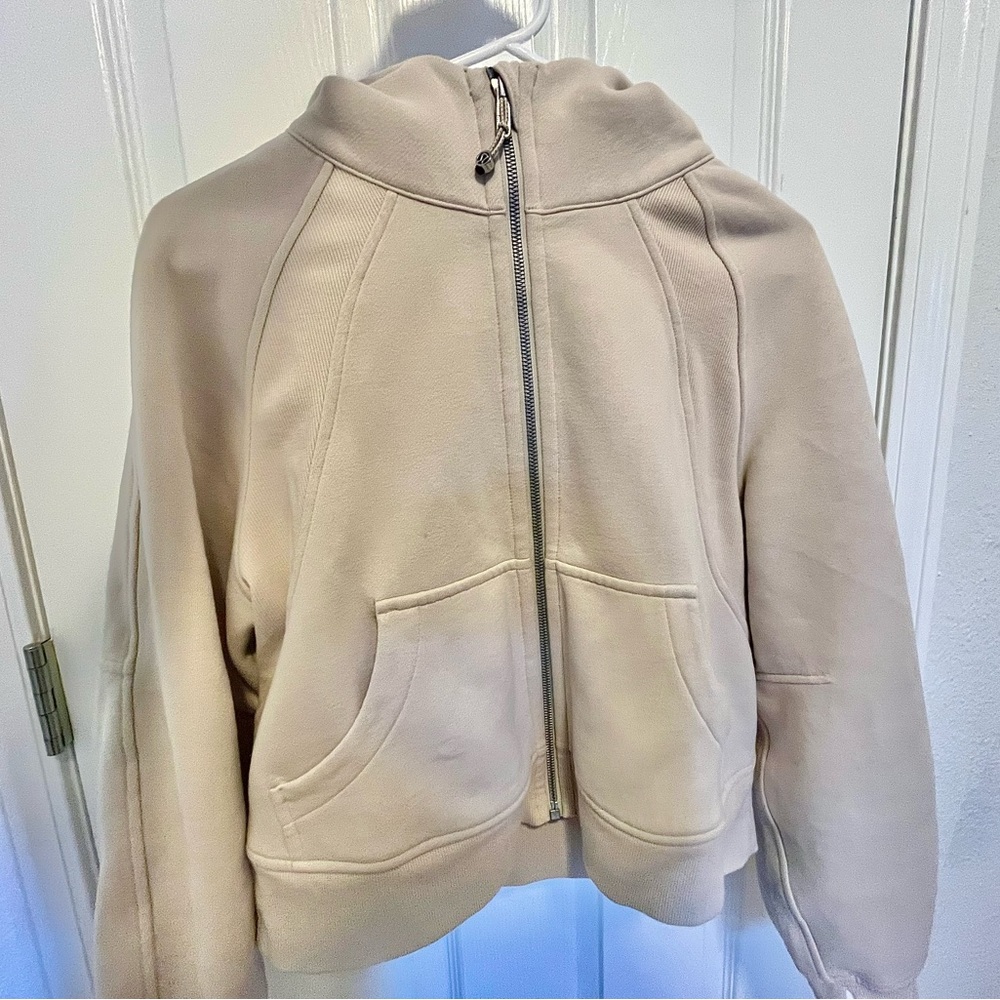 Lululemon Scuba Oversized Full Zip Ivory XS/X